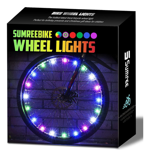 Sumree Luces Led Para Rueda De Bicicleta, Paquete De 2 Luces