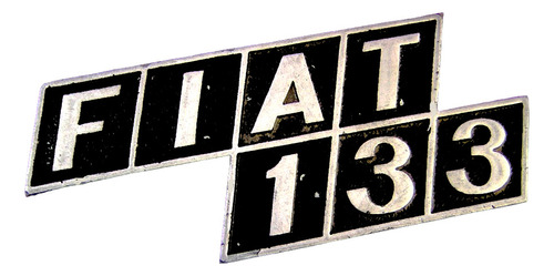 Fiat 133 - Insignia Placa Fiat 133 Metalica Original