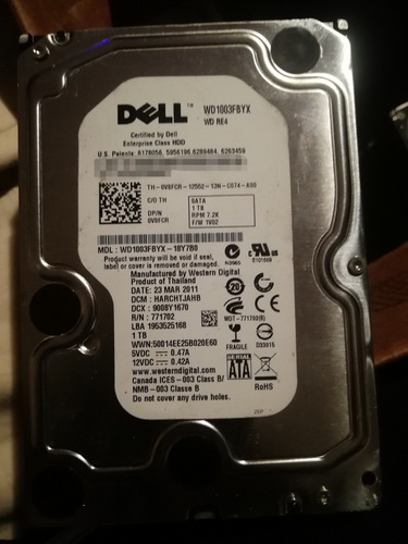 Disco Sata Dell 1tb 