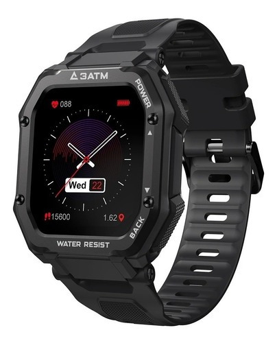 Reloj inteligente Kospet Rock Bluetooth 5.0 con pantalla de 1,69 pulgadas, color negro