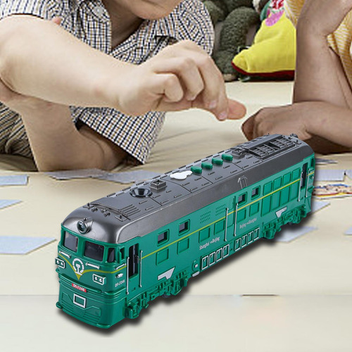 Modelo De Tren Con Educativo Para Niños, Juguete De Verde