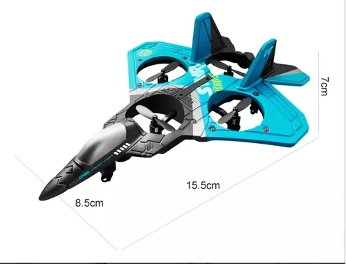 Avião Controle Remoto 6 Canais Epp 4 Motores Drone Raptor