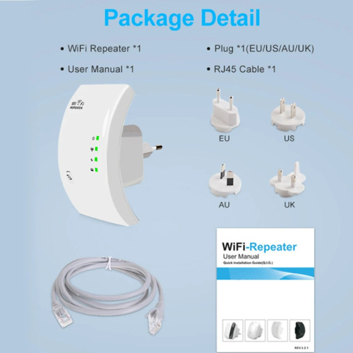 Repetidor Amplificador 300 Mbps Amplía Señal De Internet
