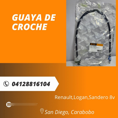 Guaya De Croche Para Renault Logan , Sandero 8v