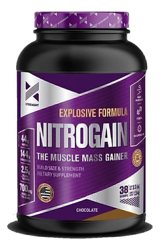 Xtrenght Nitrogain 1,5 Kg Ganador De Peso Con Oxido Nitrico