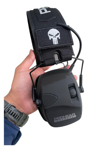 Audífonos Electrónicos Para Tiro Y Caza Con Parches Negro
