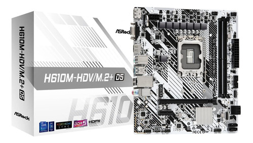 Motherboard Asrock H610m-hdv/m.2+ D5 S1700 Ddr5 Matx