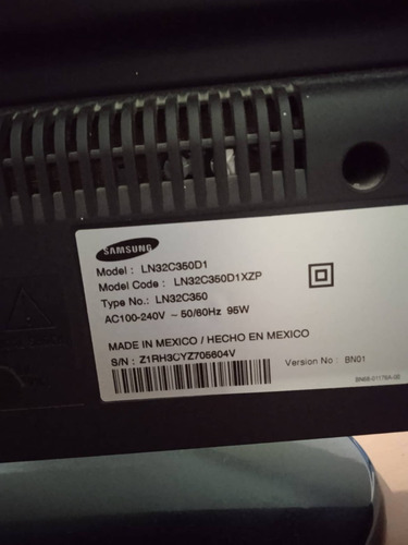 Imagen 5 de 5 de Televisor De 32 Pulgadas Marca Samsung Lcd Modelo Ln32c350