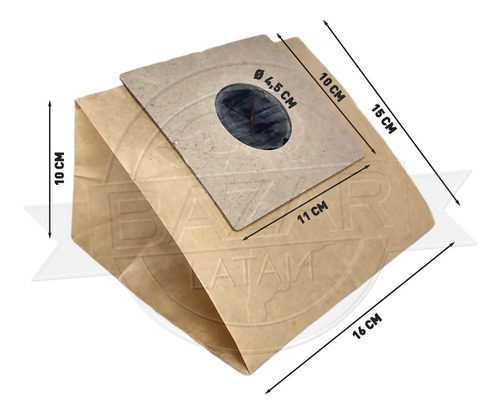 Imagen 2 de 6 de Bolsa Aspiradora Bluesky Zat 1300 1200 Repuesto Pack X3