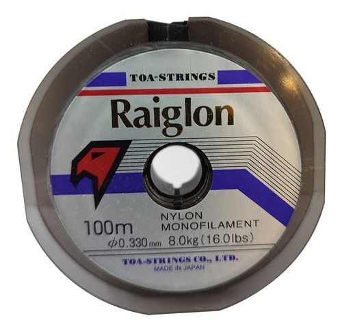 Nylon Tanza Raiglon 100m 0.330mm Natural Japon