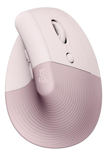 Mouse Sem Fio Logitech Ergonomico Vertical Lift Rosa