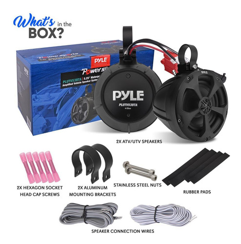 Altavoces Pyle Plutv53bta 5.25 Negros 1000w Impermeables