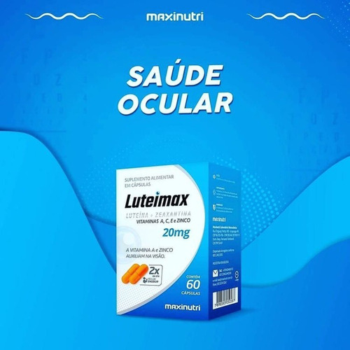 Luteimax Luteína & Zeaxantina Zinco + Vit A, C, E Maxinutri