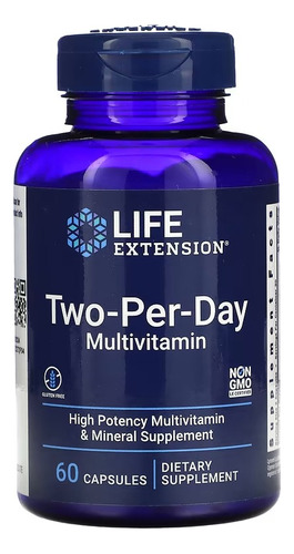 Life Extension Two Per Day Multivitamínico 60 Tabs Sfn Sabor Sin sabor