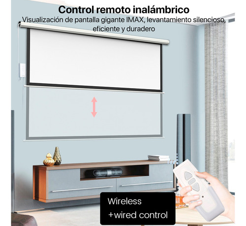 Proyector Smart Sd500 Ecran Eléctrico 120 Pulgadas Blanco