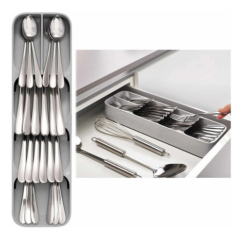 Imagen 1 de 6 de Organizador De Cubierto Utensilios Para Cocina Ahorrador