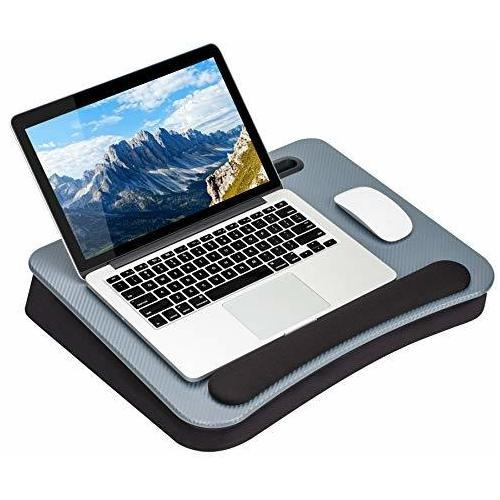 Lapgear Smart-e Pro Lap Desk - Silver Carbon - Se Adapta A P