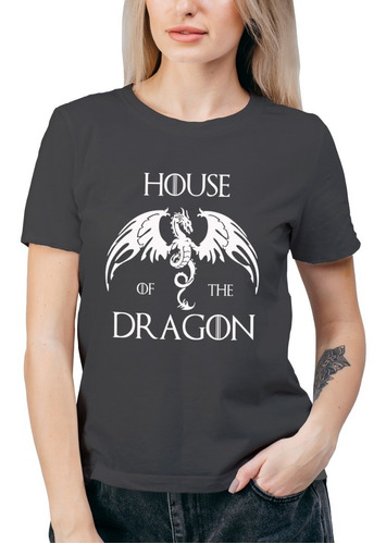 Polera Mujer House Of The Dragon Algodón 100% Orgánico Se49