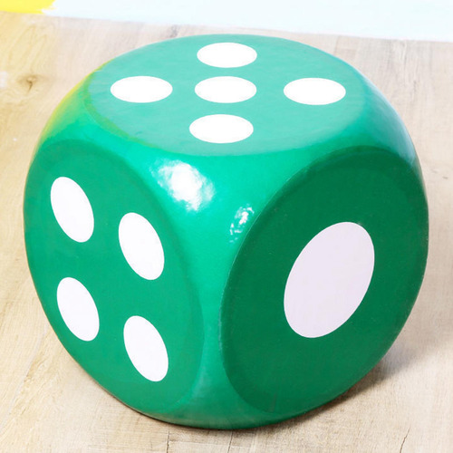 Dados De Espuma De 6 Lados Para Enseñanza De Verde