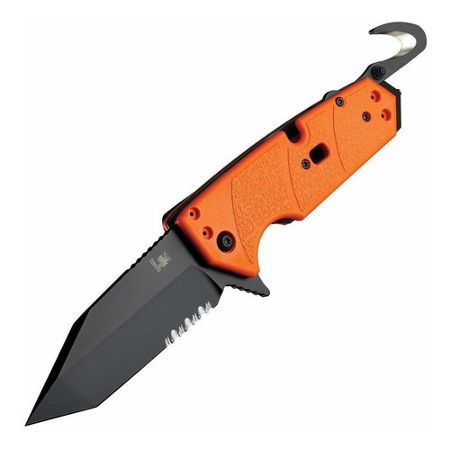 Hogue Hk Karma 3.75in 1st Resp Tanto Blk Partserr G10 Naranj