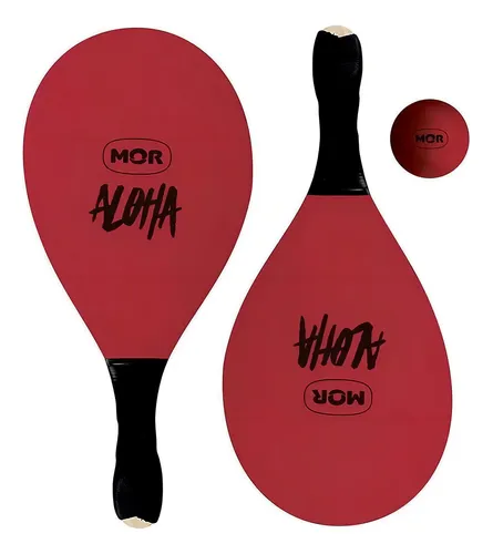 Bola al fresco de madera revestida de aloha roja - Mor