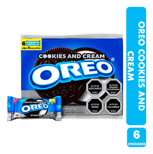 Oreo Cookies And Cream - Galletas (pack Con 6 Unidades)