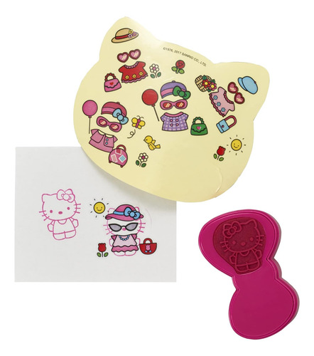Decoset Hello Kitty Style Cake Topper, Decoración De 4 Pieza