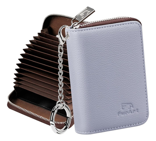 Furart Tarjeta De Crédito Wallet, Zipper Card Cases Holder P