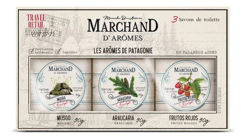 Marchand D`aromes Trio De Jabones Aromas De Patagonia
