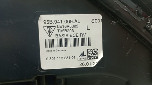 Farol Porsche Macan Gts 2021 22 2023 2024 Esquerdo Original (Usado)