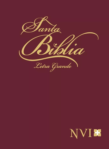 Biblia Nvi Letra Grande Tapa Dura Vino