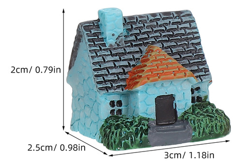 Minicasa De Resina Para Casa De Muñecas, 4 Unidades: Tiny Ho