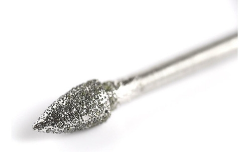 Imagen 2 de 6 de Broca Diamantada Grano Grueso #60 Tipo Bala 4mm Dremel