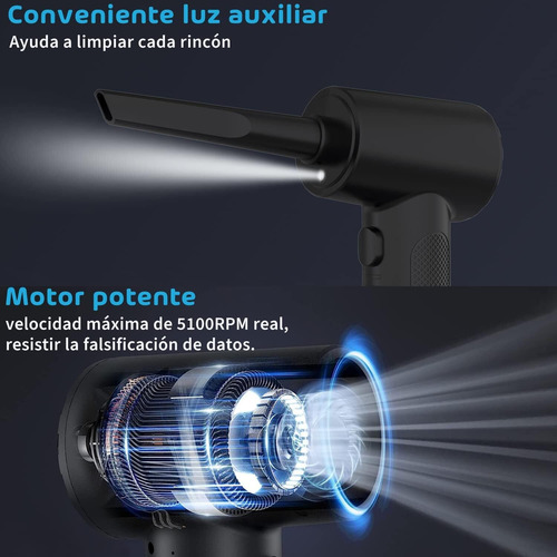 Soplador Aire Para Potente Plumero Aire Comprimido Soplador