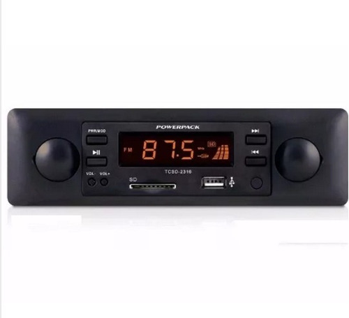 5 Unds Som Automotiv Powerpack Tcsd-2316 Mp3 Playersd/usb/fm