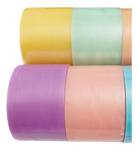 12 Peças De Fitas Adesivas Para Enrolar Bolas Coloridas 6cm