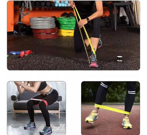 Kit 5 Super Mini Elastic Bands For Training Exercises
