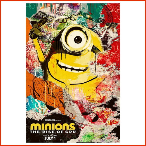 Poster Minions Rise Of Gru Kung Fu Art #1 - 40x60cm