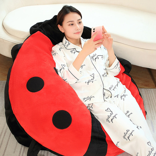 Mz Almohada Portátil Cálida Con Forma De Mariquita, Linda