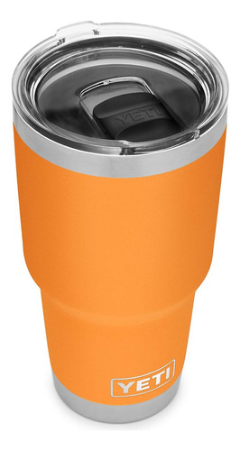 Vaso Yeti De Acero Inoxidable, Con Tapa, 890 Ml, Naranja