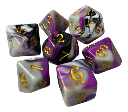2 Juego De Dados Rpg De 7 Uds., Juego De Dados De,
