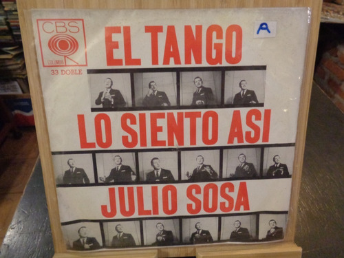 Julio Sosa El Tango Lo Siento Asi Vinilo Simple Ep Ñ Tango