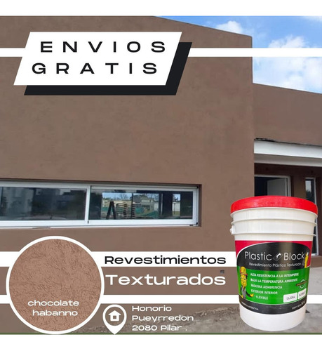Revestimientos Texturados Plastic Block Llana 30kg Habano