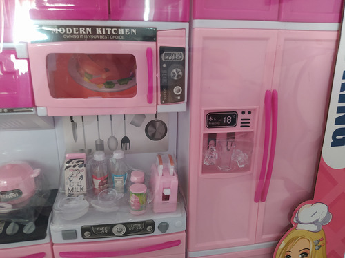 Mini Set Interactivo Cocina Integral Con Refrigerador