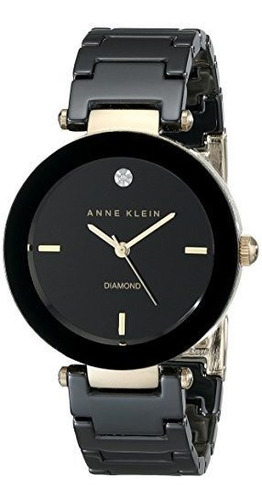 Anne Klein - Reloj De Pulsera De Cerámica Con Diamantes Auté