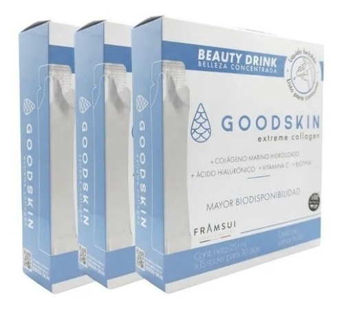 Goodskin Colágeno Concentrado Líquido - Pack X3 - 90dias!!!