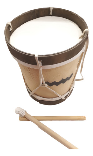 Bombo Criollo N*2 Mas Palillos Percusión, Para Ñinos