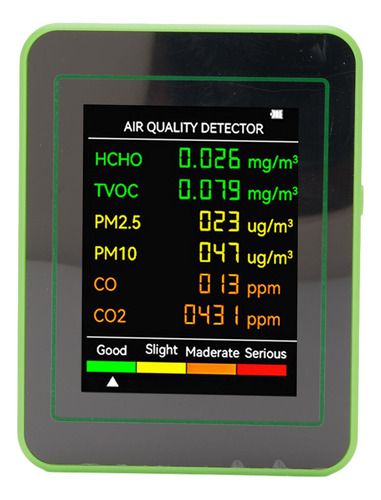 Detector Pm2.5 Pm10 Qualidade Do Ar Co2 Tvoc Hcho Portable A