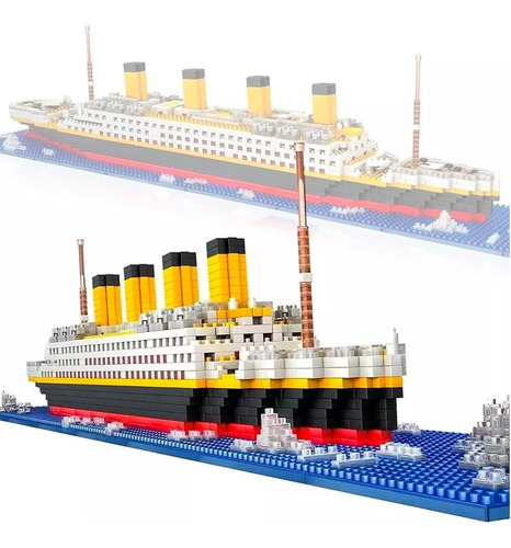 Kit De Construção Com Microblocos Titanic, Mais De 1860