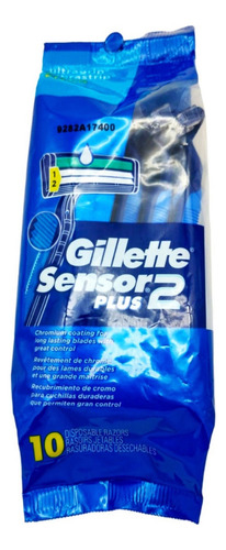Rastrillo Gillette Sensor 2 Plus Paquete Con 10 Pz